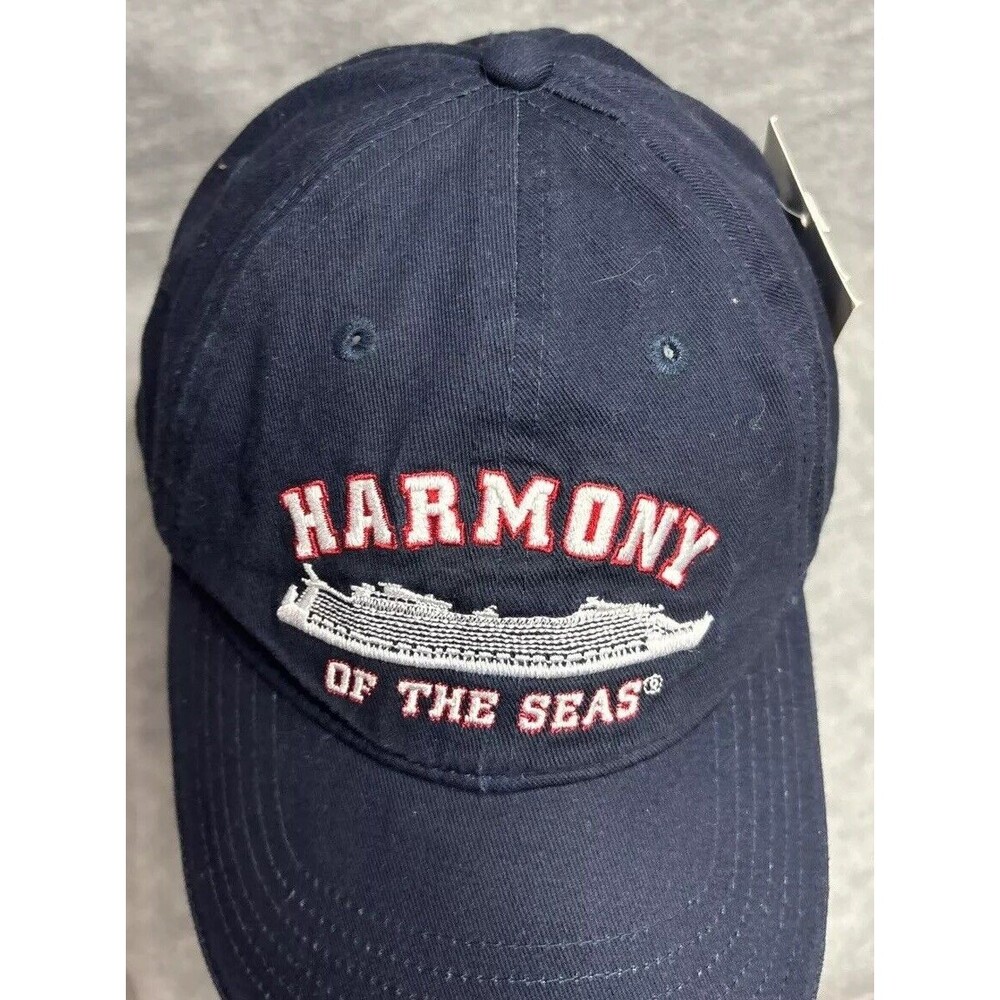 ROYAL CARIBBEAN HARMONY SEAS Ship Hat Cap Embroidered Cruise Line Navy New - Picture 4 of 12